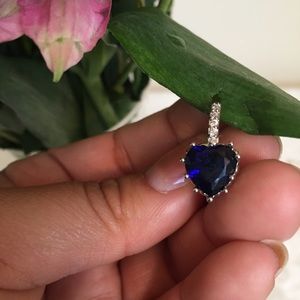 Blue Heart Earrings